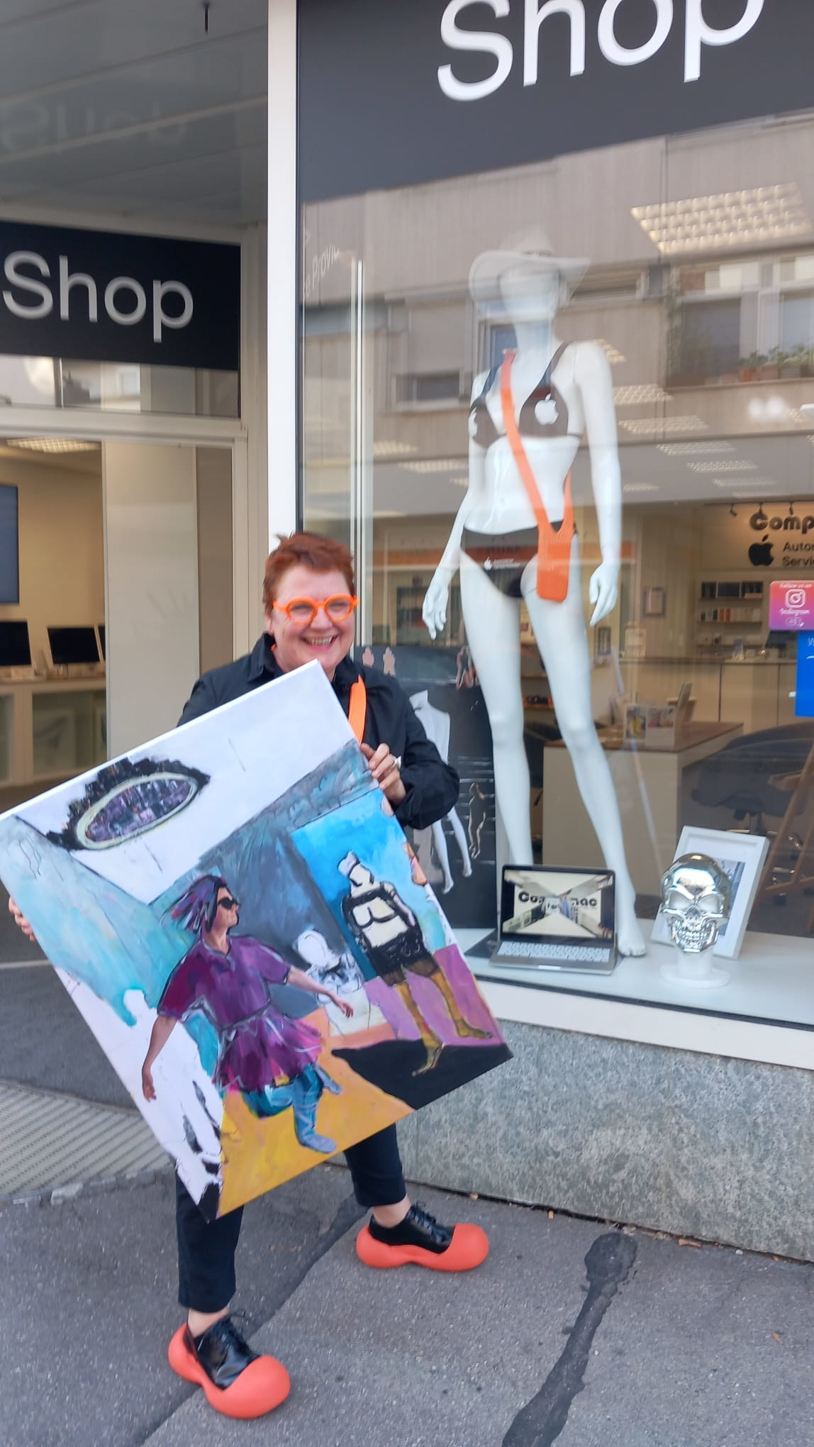 KI Kreative Innenstadt. Die Künstlerin Anne Claire Schroeder-Rose zu Gast bei Compumac in Friedrichshafen